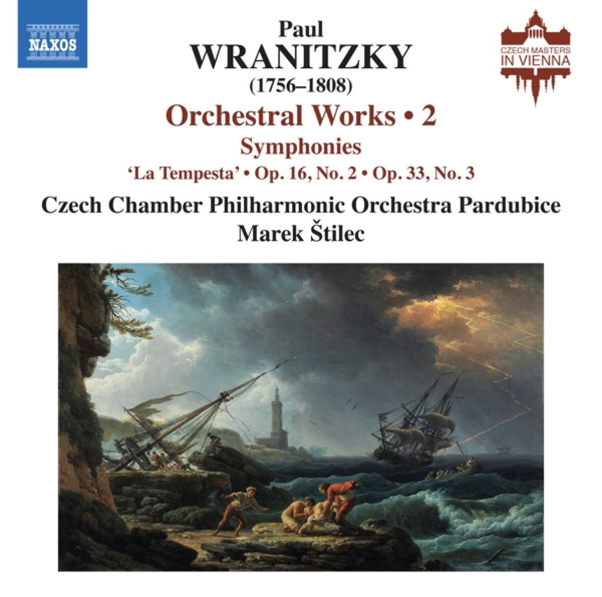 Afbeelding van Czech Chamber Philharmonic Orchestra Pardubice, Marek Štilec - Wranitzky: Orchestral Works 2