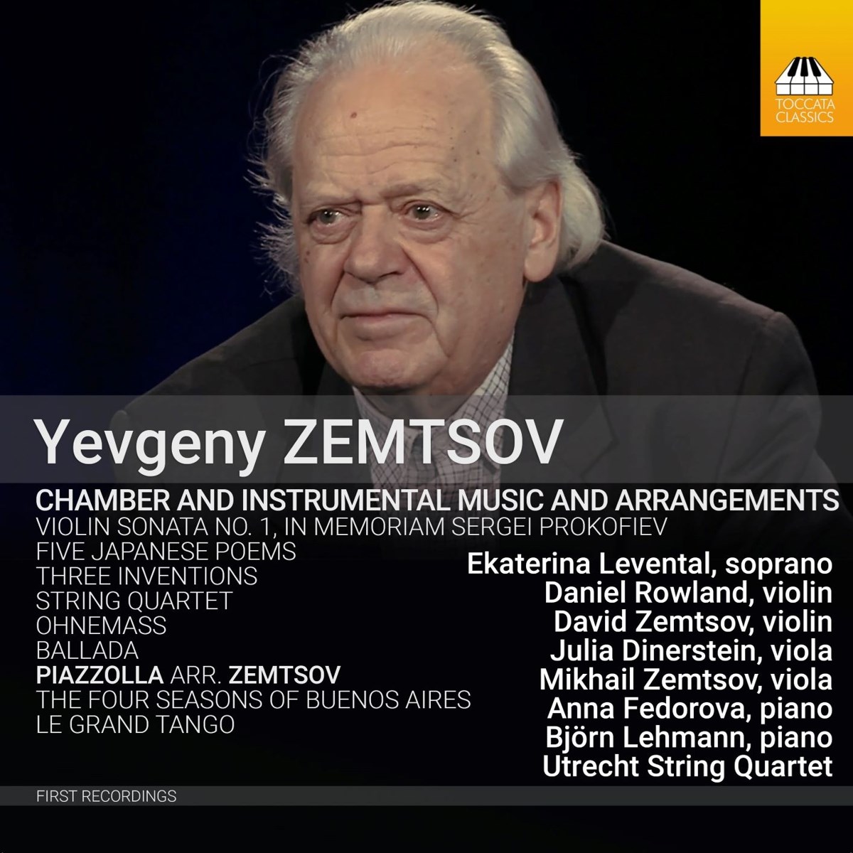 Afbeelding van Ekaterina Levental, Daniel Rowland, Julia Dinerstein, Mikhail Zemtsov, Anna Fedorova, Björn Lehmann, Utrecht String Quartet - Zemtsov: Chamber And Instrumental Music And Arrangements