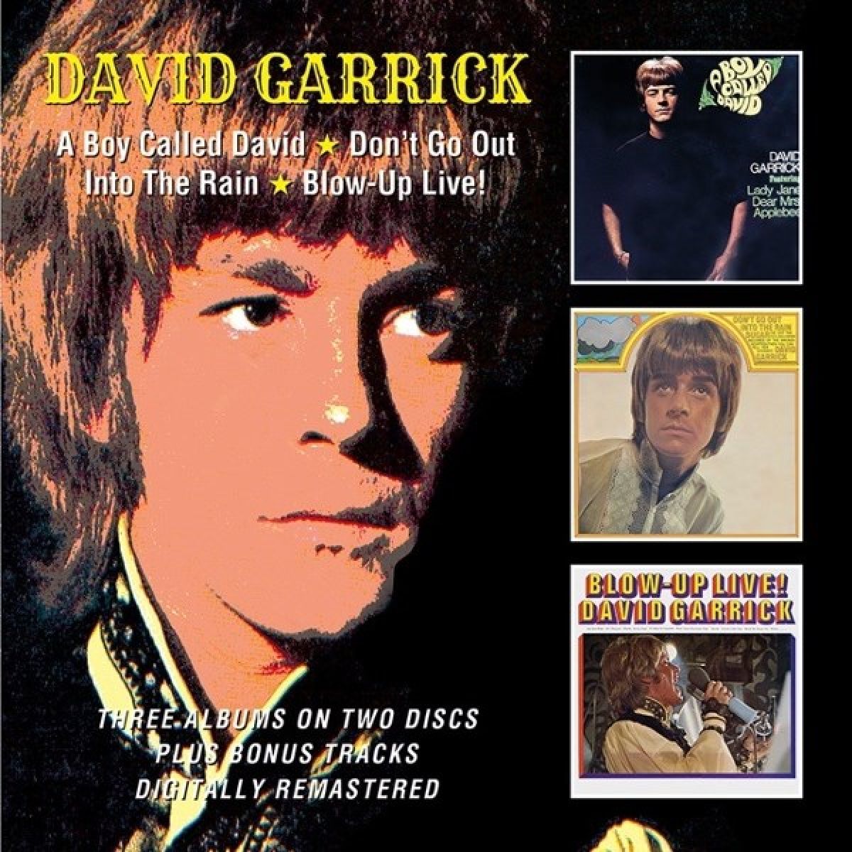 Afbeelding van David Garrick - A Boy Called David / Don't Go Out Into The Rain / Blow-Up Live!