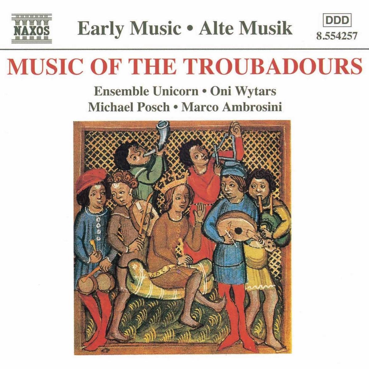 Afbeelding van Ensemble Unicorn, Michael Posch, Marco Ambrosini - Music Of The Troubadours