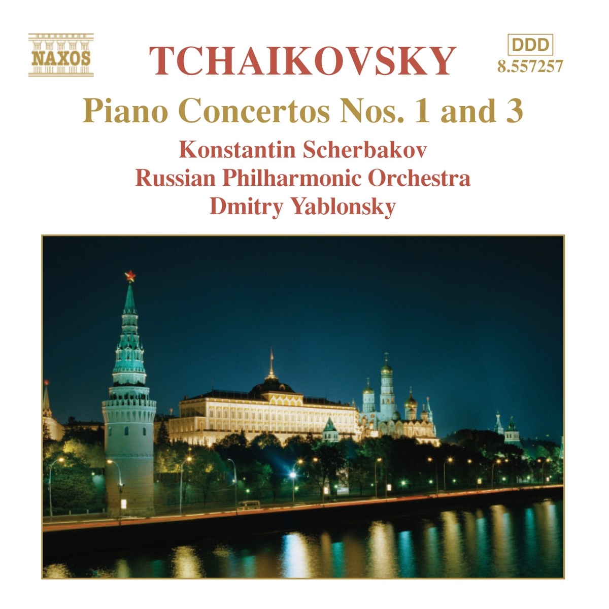 Afbeelding van Konstatin Scherbakov, Russian Philharmonic Orchestra, Dmitry Yablonsky - Tchaikovsky: Piano Concertos Nos.1 & 3