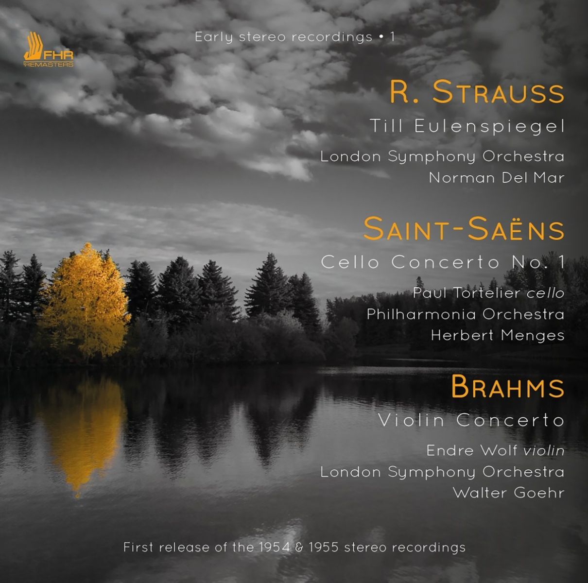 Afbeelding van Endre Wolf, London Symphony Orchestra, Walter Goehr - Strauss: Till Eulenspiegel | Saint-Saens: Cello Concerto No. 1 | Brahms: Violin Concertos