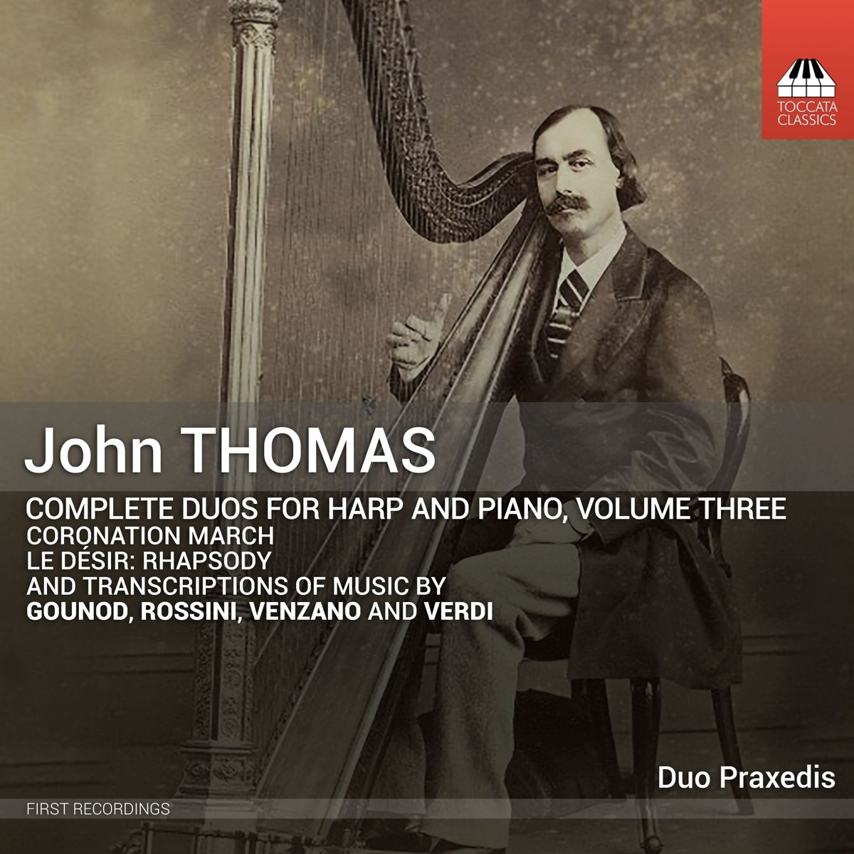 Afbeelding van Duo Praxedis - Thomas: Complete Duos For Harp And Piano, Volume Three