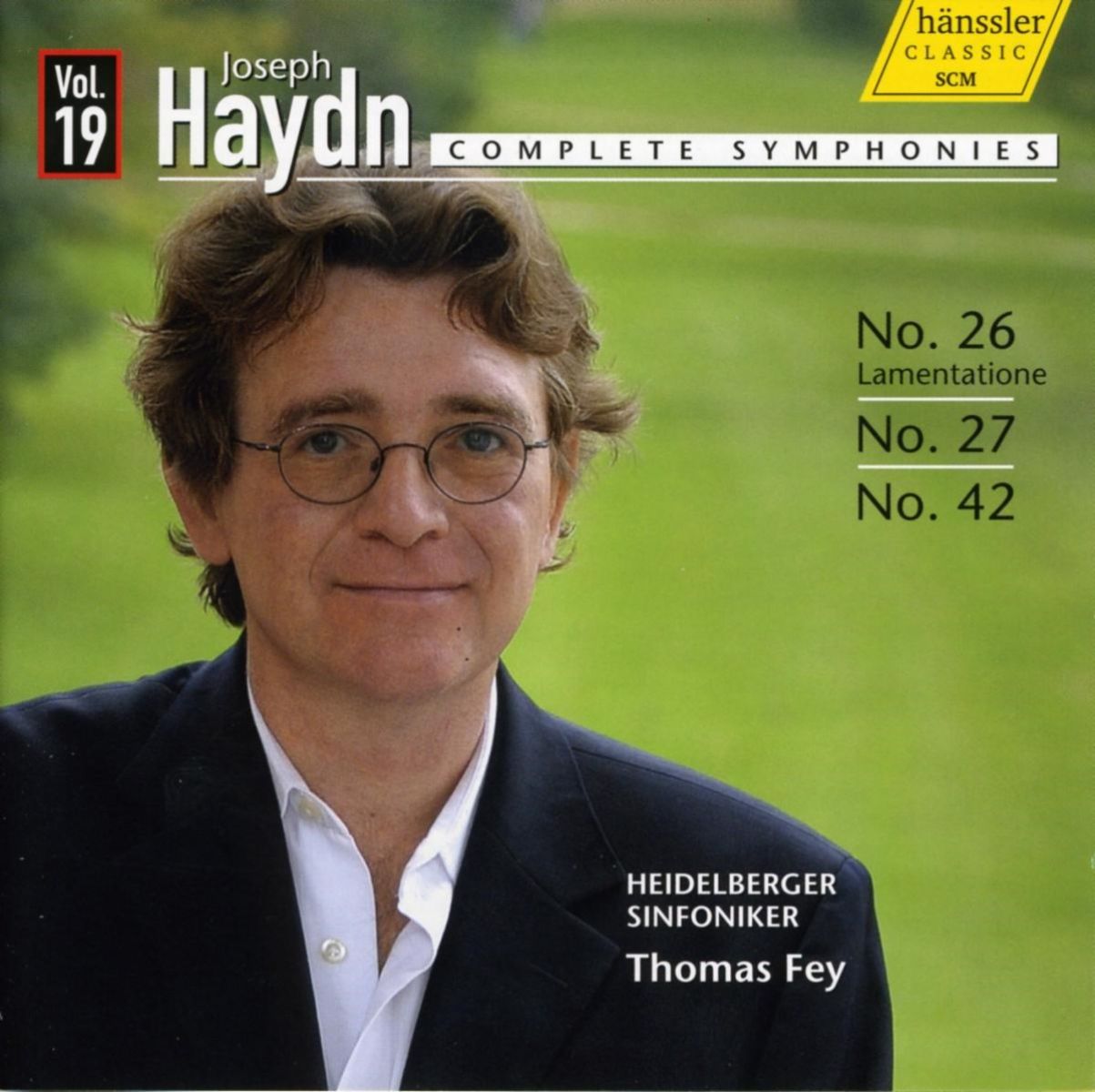 Afbeelding van Heidelberger Sinfoniker, Thomas Fey - Haydn: Symphonies No 26, 27 & 42 (Volume 19)