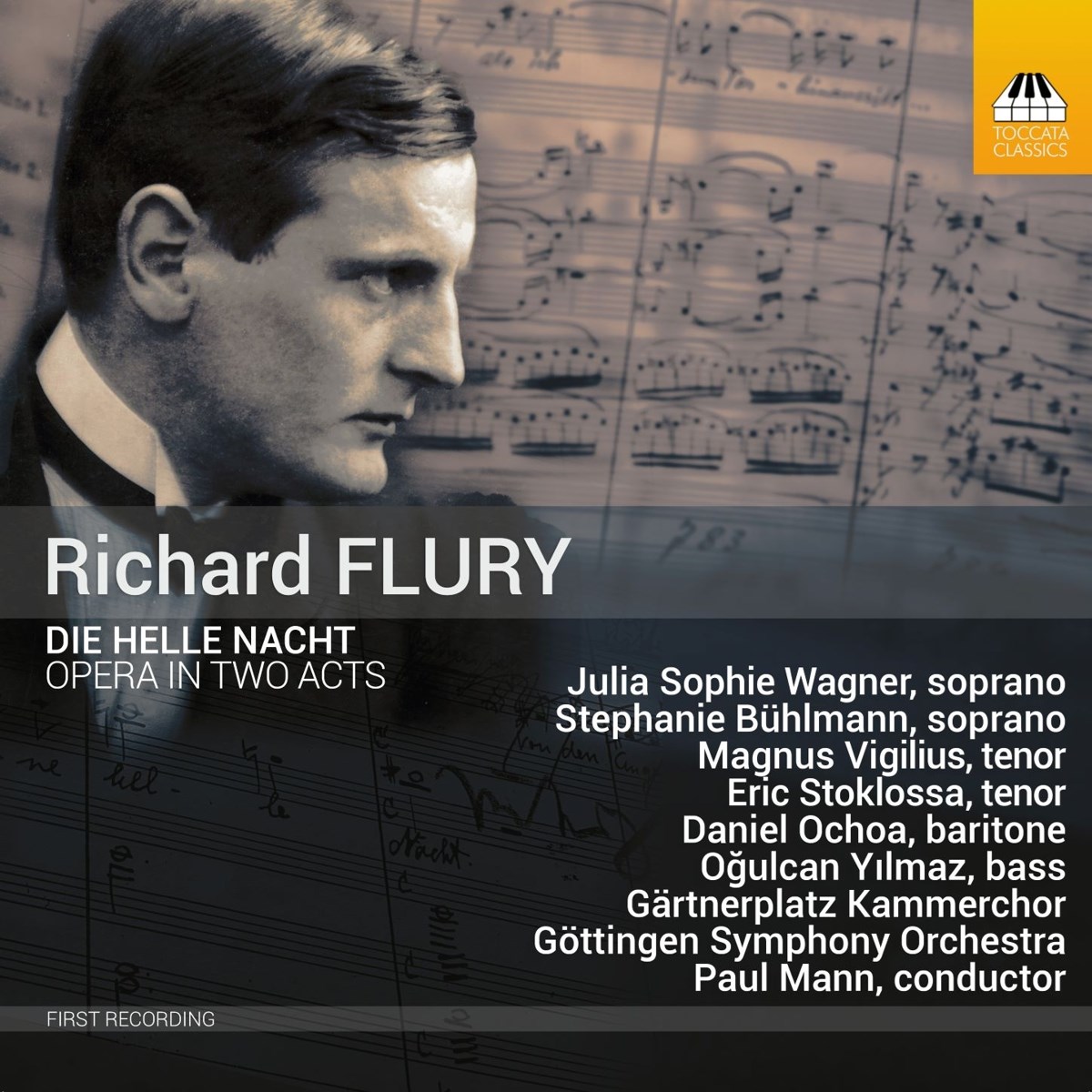 Afbeelding van Julia Sophie Wagner, Stephanie Bühlmann, Magnus Vigilius, Eric Stoklossa, Daniel Ochoa, Chor Des Theaters Am Gärtnerplatz München, Göttinger Symphonie Orchester, Paul Mann - Die Helle Nacht, Opera In Two Acts