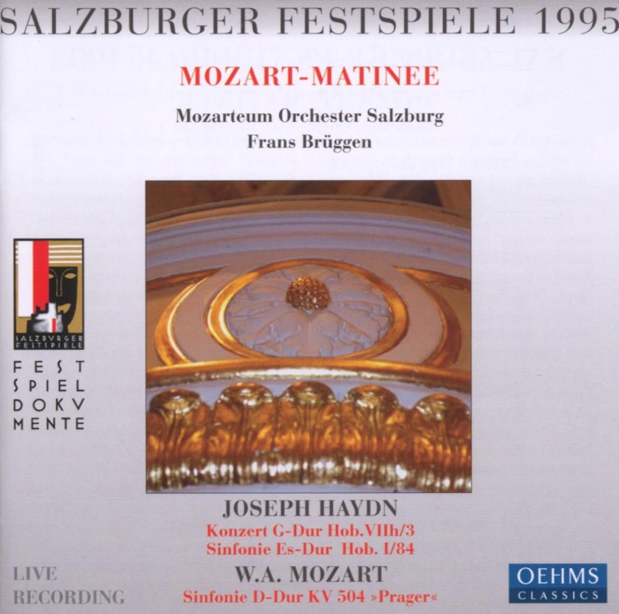 Afbeelding van Mozarteum Orchester Salzburg - Mozart: Mozart Matinee Salzburger Festspiel