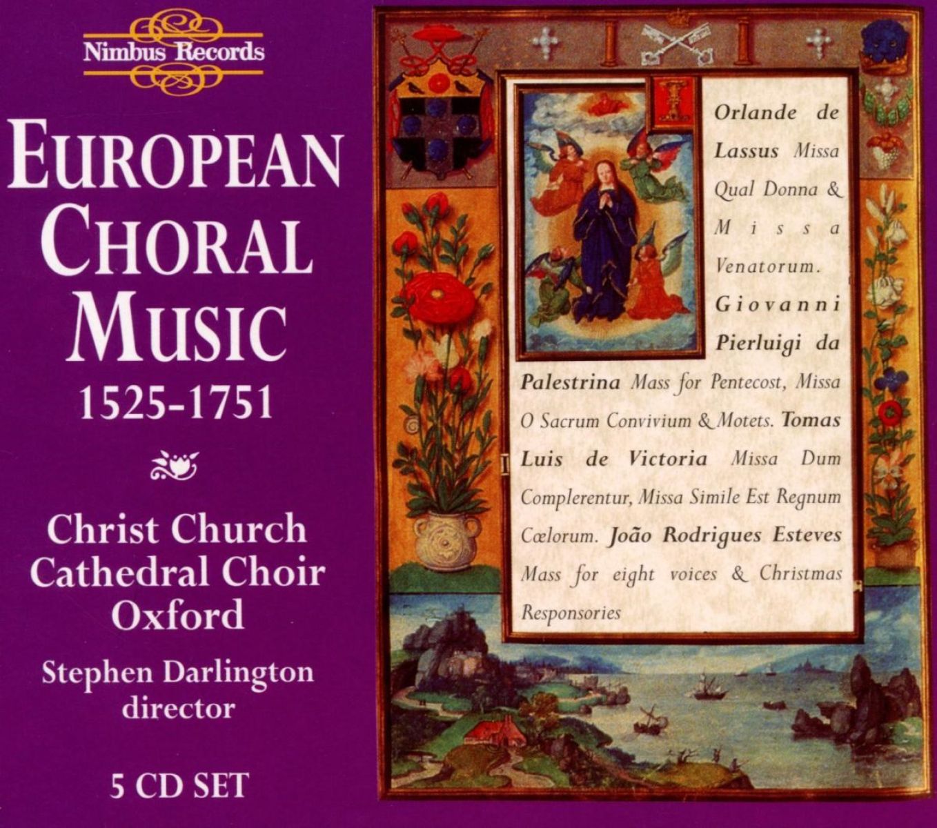 Afbeelding van The Choir Of Christ Church Cathedral, Stephen Darlington - European Choral Music, 1525-1751