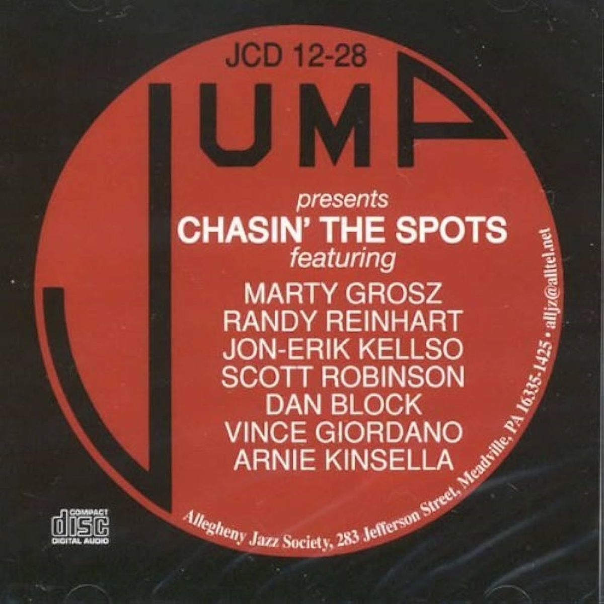 Afbeelding van Marty Grosz, Randy Reinhart, Jon-Erik Kellso, Scott Robinson, Dan Block, Vince Giordano, Arnie Kinsella - Chasin' The Spots