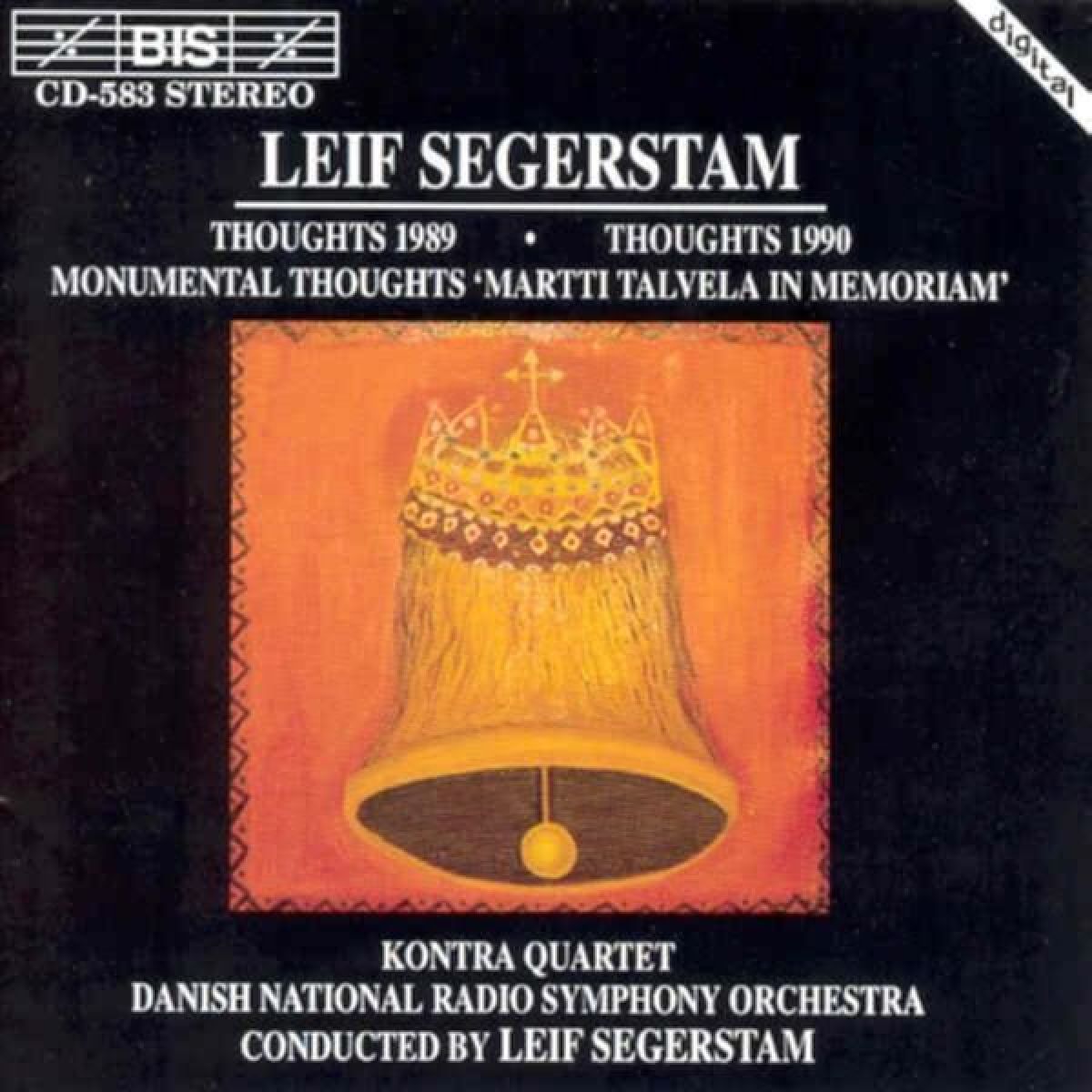 Afbeelding van Kontra Quartet, Danish National Radio Symphony Orchestra - Segerstam: Thoughts 1989 | Thoughts 1990