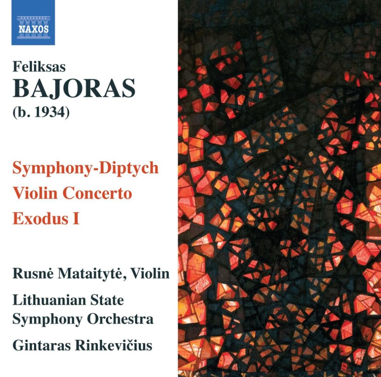 Afbeelding van Lithuanian State Symphony Orchestra, Gintaras Rinkevicius - Bajoras: Symphony - Diptych Exodus I