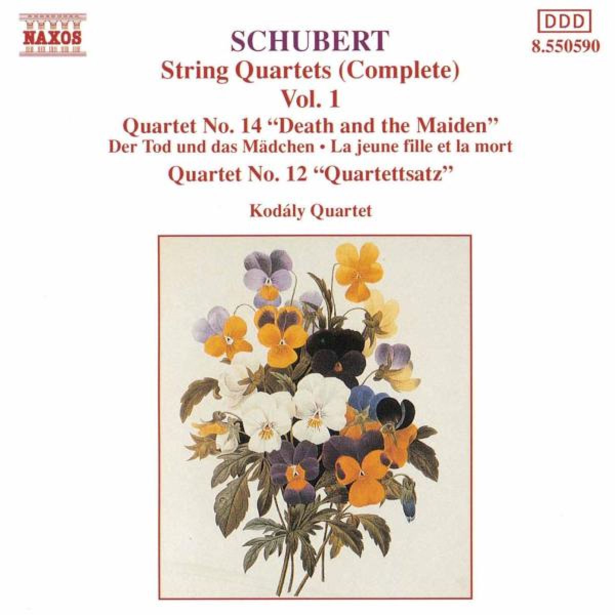 Afbeelding van Kodály Quartet - Schubert: String Quartets 1
