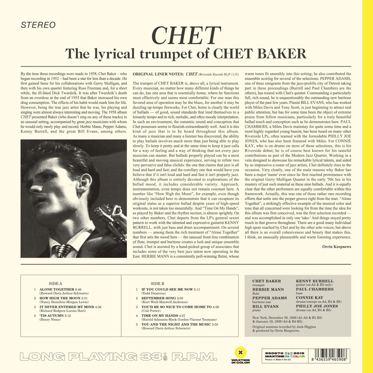 Afbeelding van Lyrical Trumpet Of Chet Baker