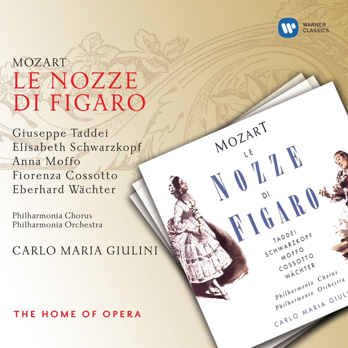 Afbeelding van Eberhard Wächter, Philharmonia Chorus, Philharmonia Orchestra, Carlo Maria Giulini - Mozart: Le Nozze Di Figaro