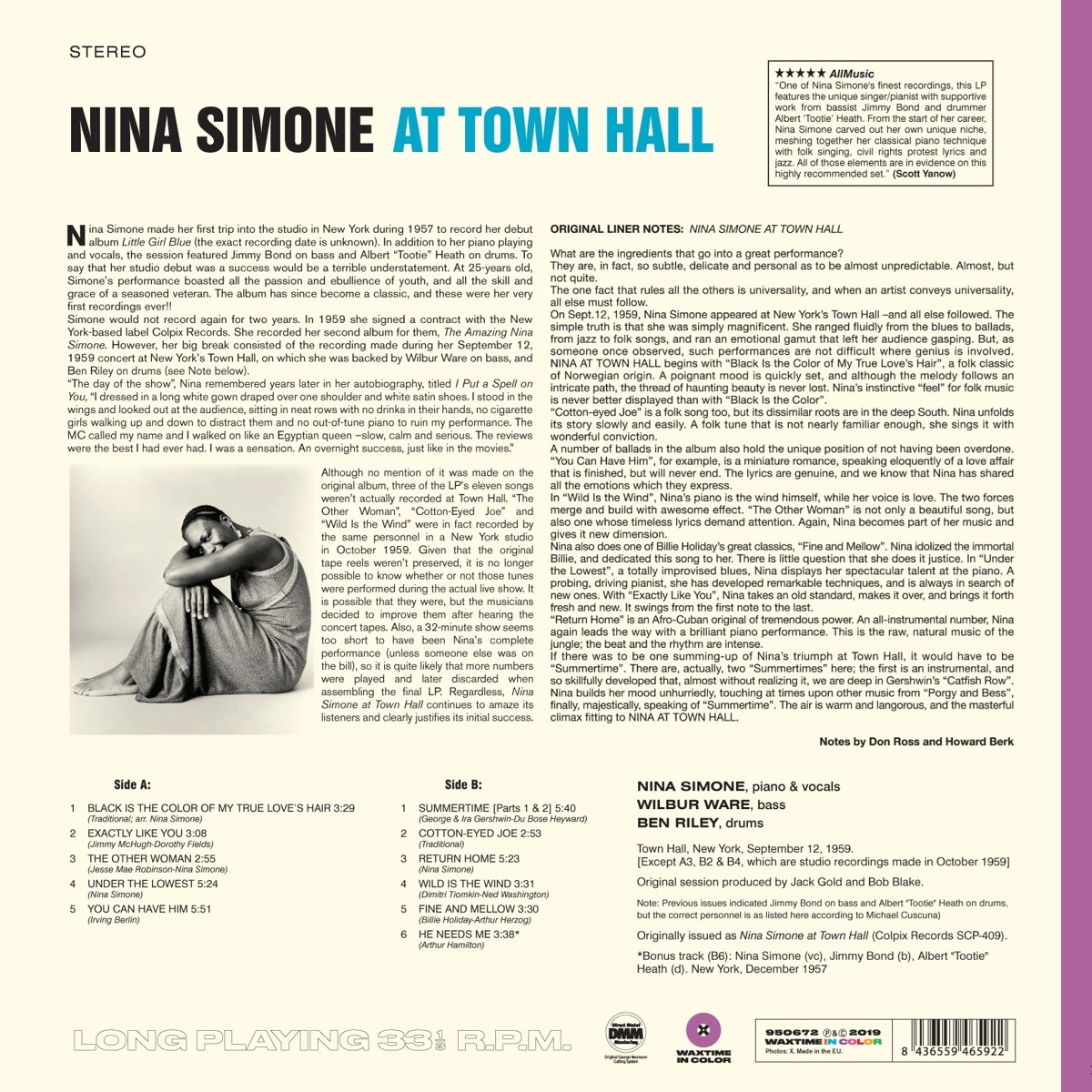 Afbeelding van Nina Simone - Nina Simone At Town Hall