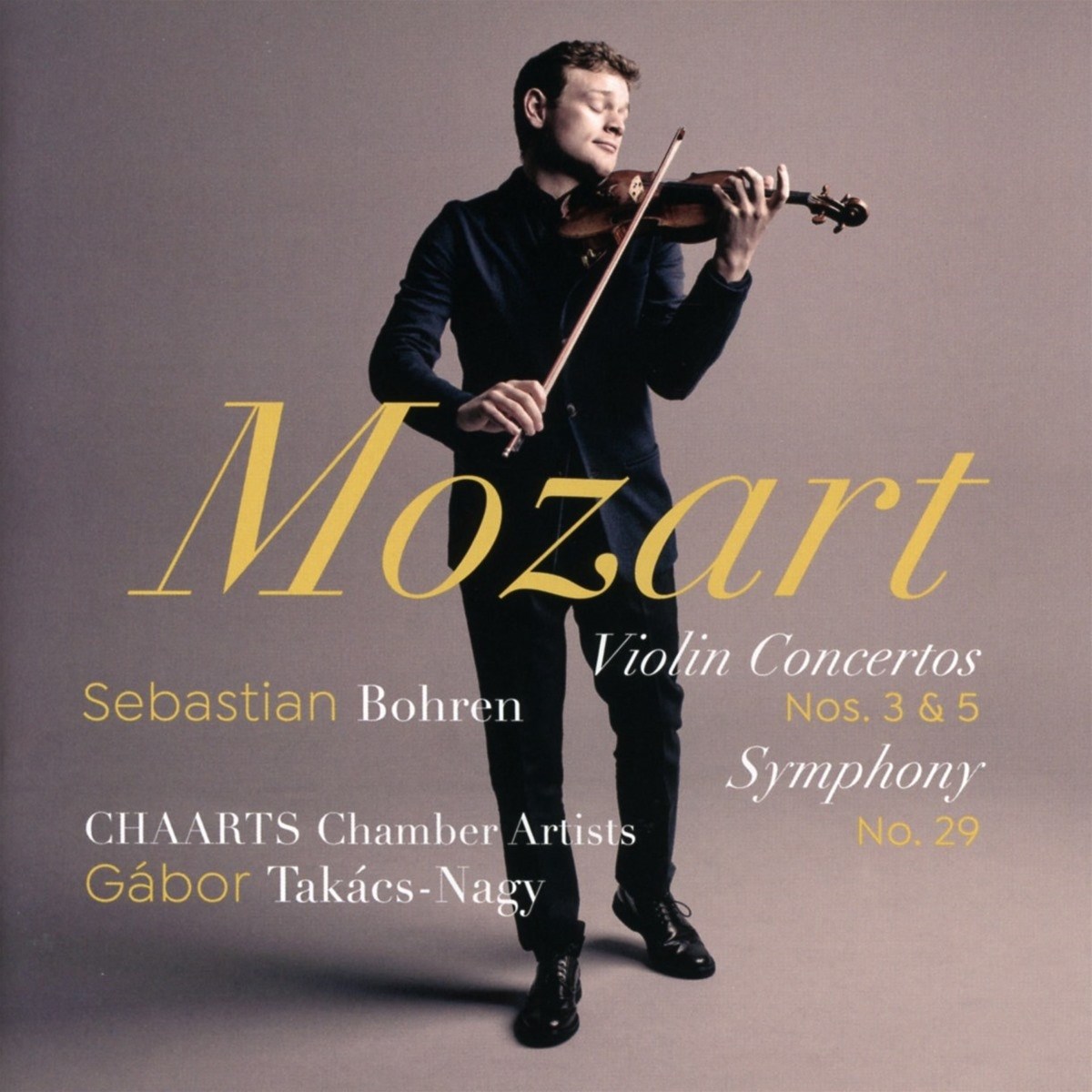 Afbeelding van Sebastian Bohren, CHAARTS Chamber Artists, Gábor Takács-Nagy - Violin Concertos Nos. 3 & 5; Symphony No. 29
