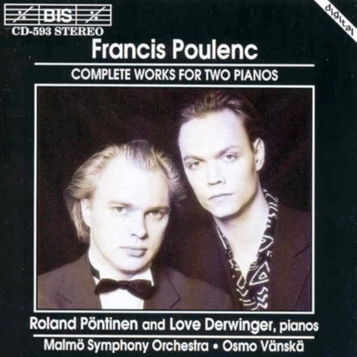 Afbeelding van Roland Pöntinen, Love Derwinger, Malmö Symphony Orchestra - Poulenc: Complete Works For Two Pianos