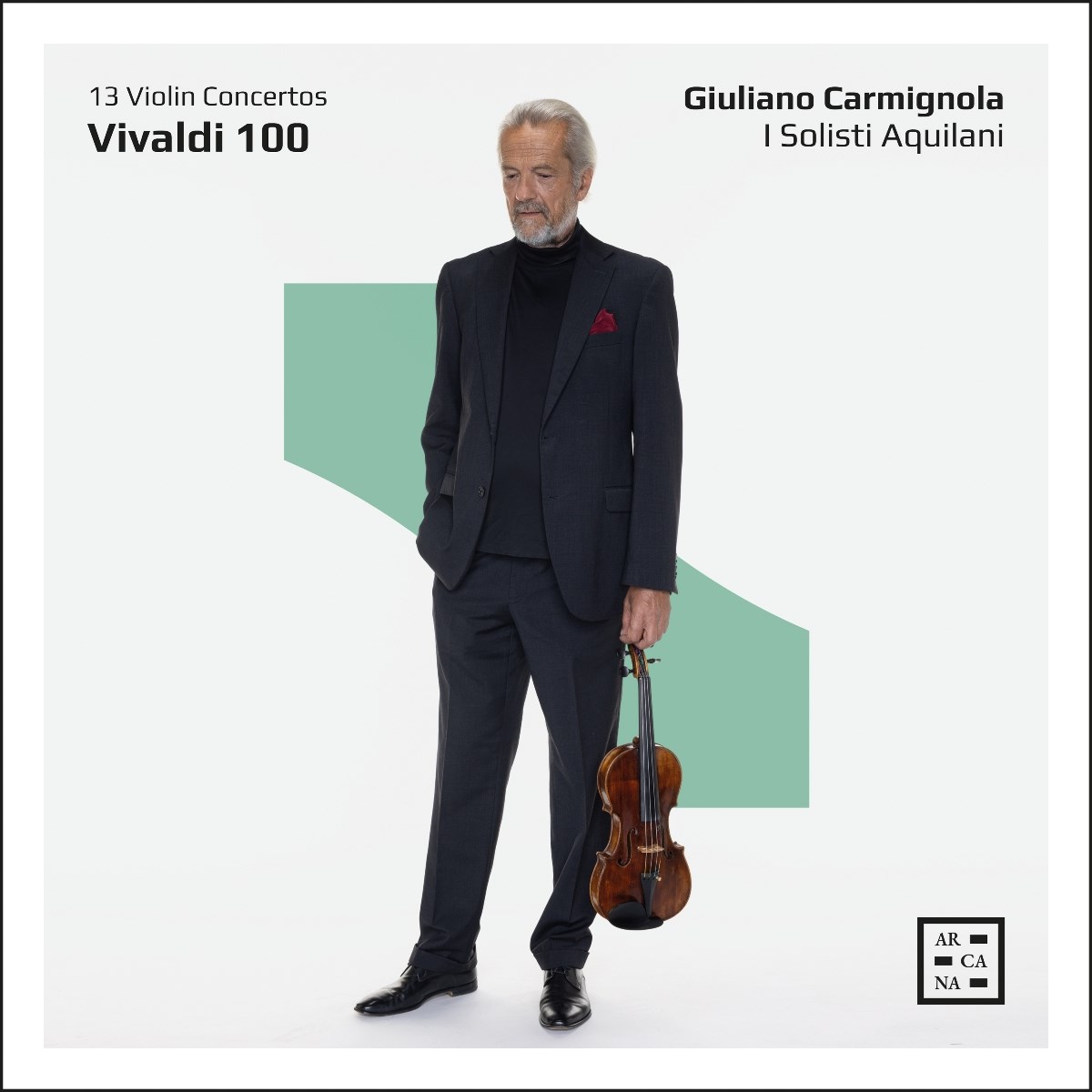 Afbeelding van Giuliano Carmignola, Daniele Orlando, I Solisti Aquilani - Vivaldi 100. 13 Violin Concertos