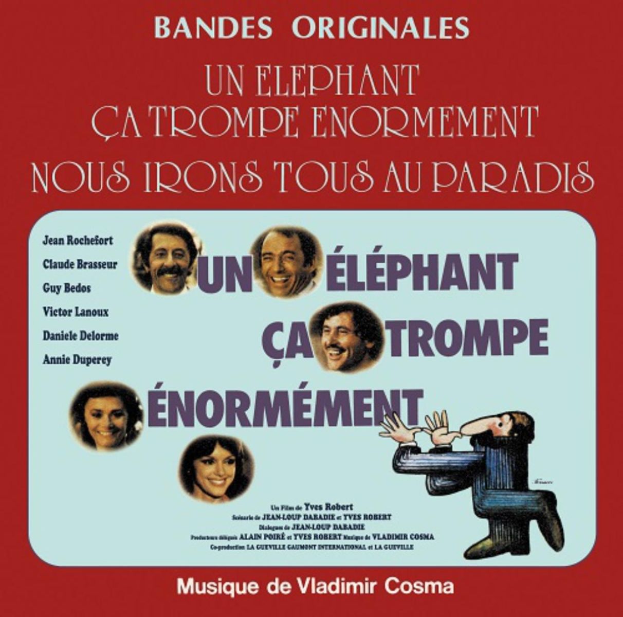 Afbeelding van Vladimir Cosma - Un Éléphant Ça Trompe Énormément / Nous Irons Tous Au Paradis