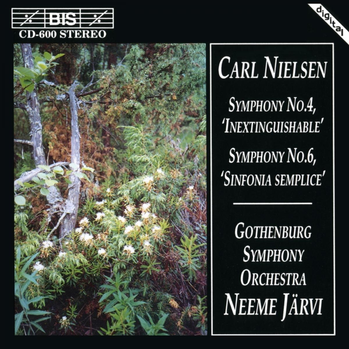 Afbeelding van Gothenburg Symphony Orchestra, Neeme Järvi - Nielsen: Symphony No.4, The Inextinguishab