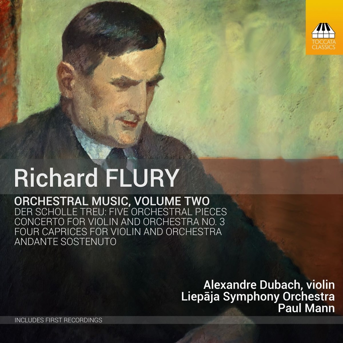 Afbeelding van Alexandre Dubach, Liepaja Symphony Orchestra, Paul Mann - Flury: Orchestral Music, Volume Two