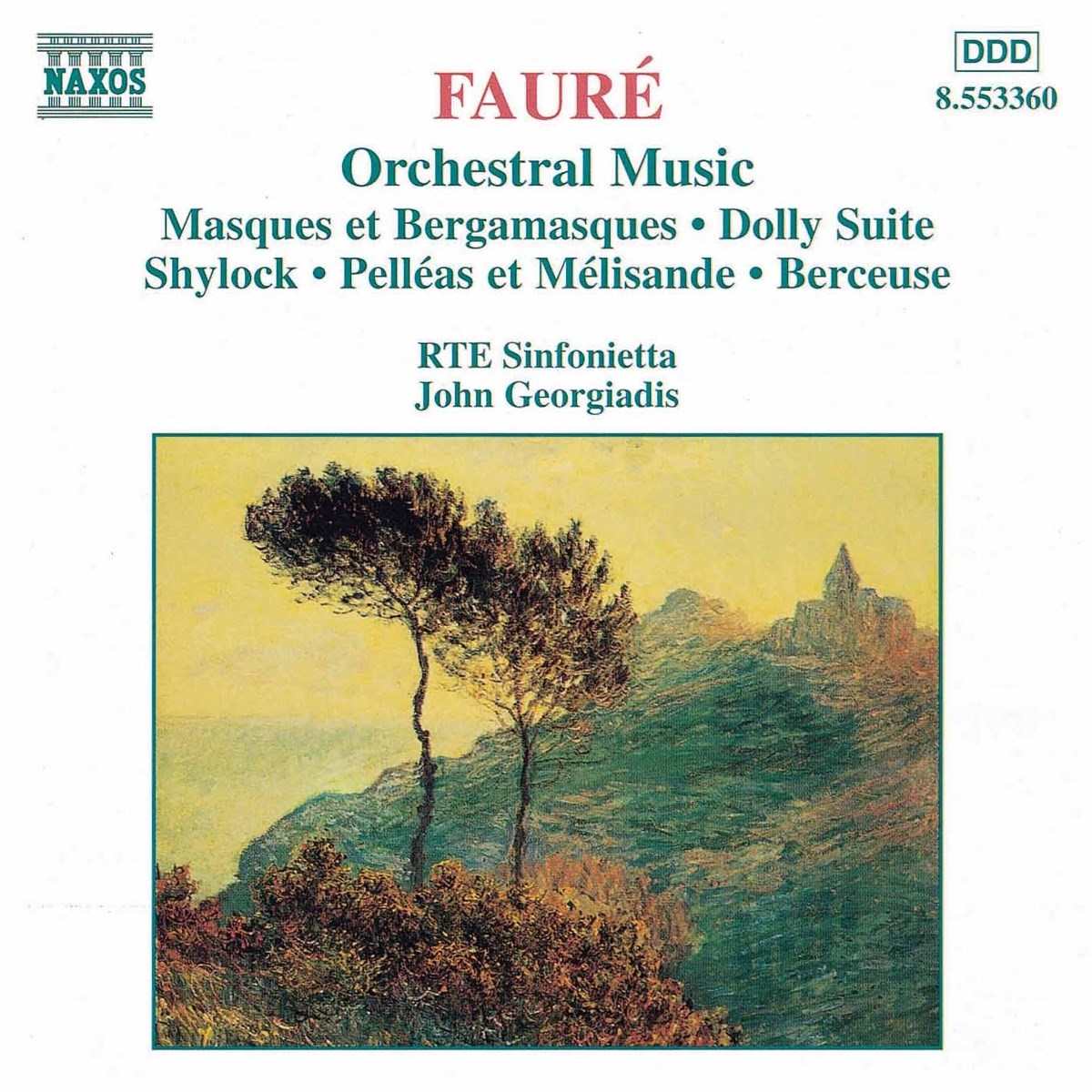 Afbeelding van RTE Sinfonietta, John Georgiadis - Fauré: Orchestral Music