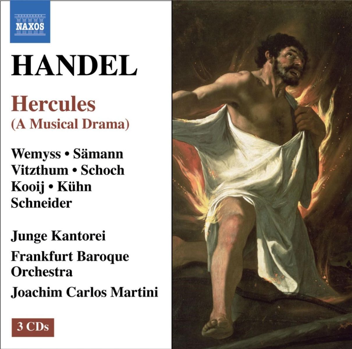 Afbeelding van Frankfurt Baroque Orchestra, Joachim Carlos Martini - Handel: Hercules