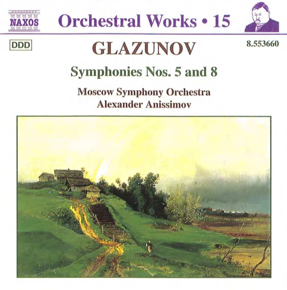 Afbeelding van Moscow Symphony Orchestra, Alexander Anissimov - Glazunov: Symphonies Nos. 5 and 8