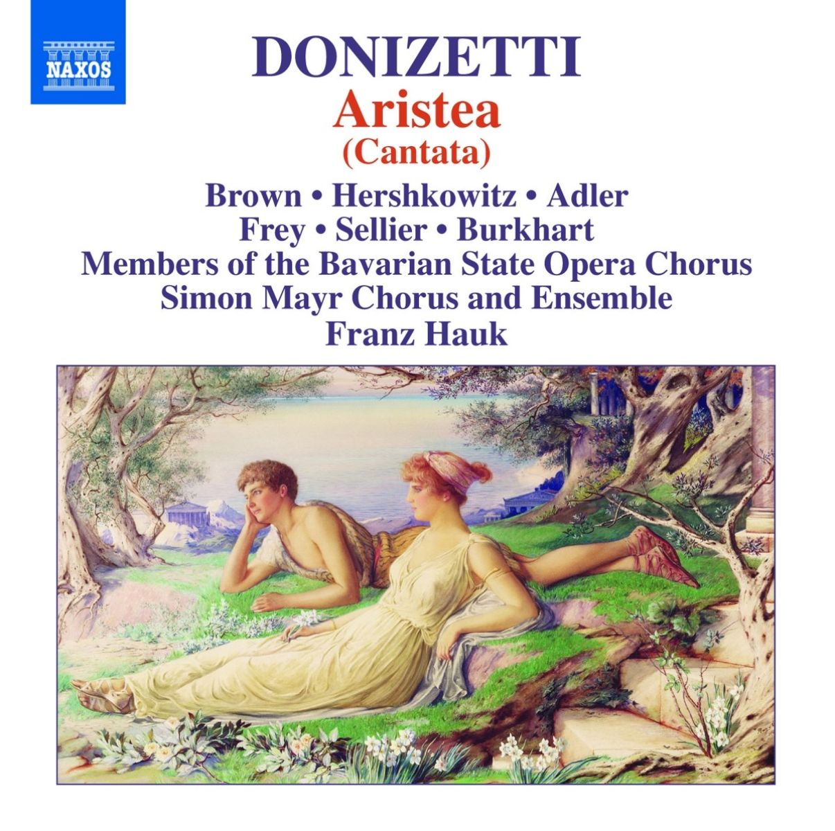 Afbeelding van Andrea Lauren Brown, Sara Hershkowitz, Caroline Adler, Simon Mayr Chorus And Ensemble, Frank Hauk - Donizetti: Aristea - Cantata