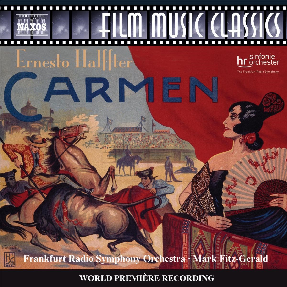 Afbeelding van Frankfurt Radio Symphony Orchestra, Mark Fitz-Gerald - Halffter: Carmen (Music For The 1926 Silent Film)