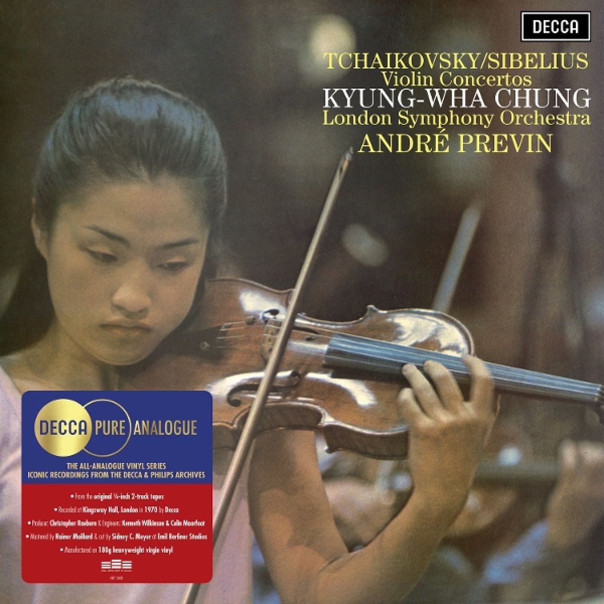 Afbeelding van Kyung Wha Chung, London Symphony Orchestra & André Previn - Tchaikovsky & Sibelius Violin Concertos