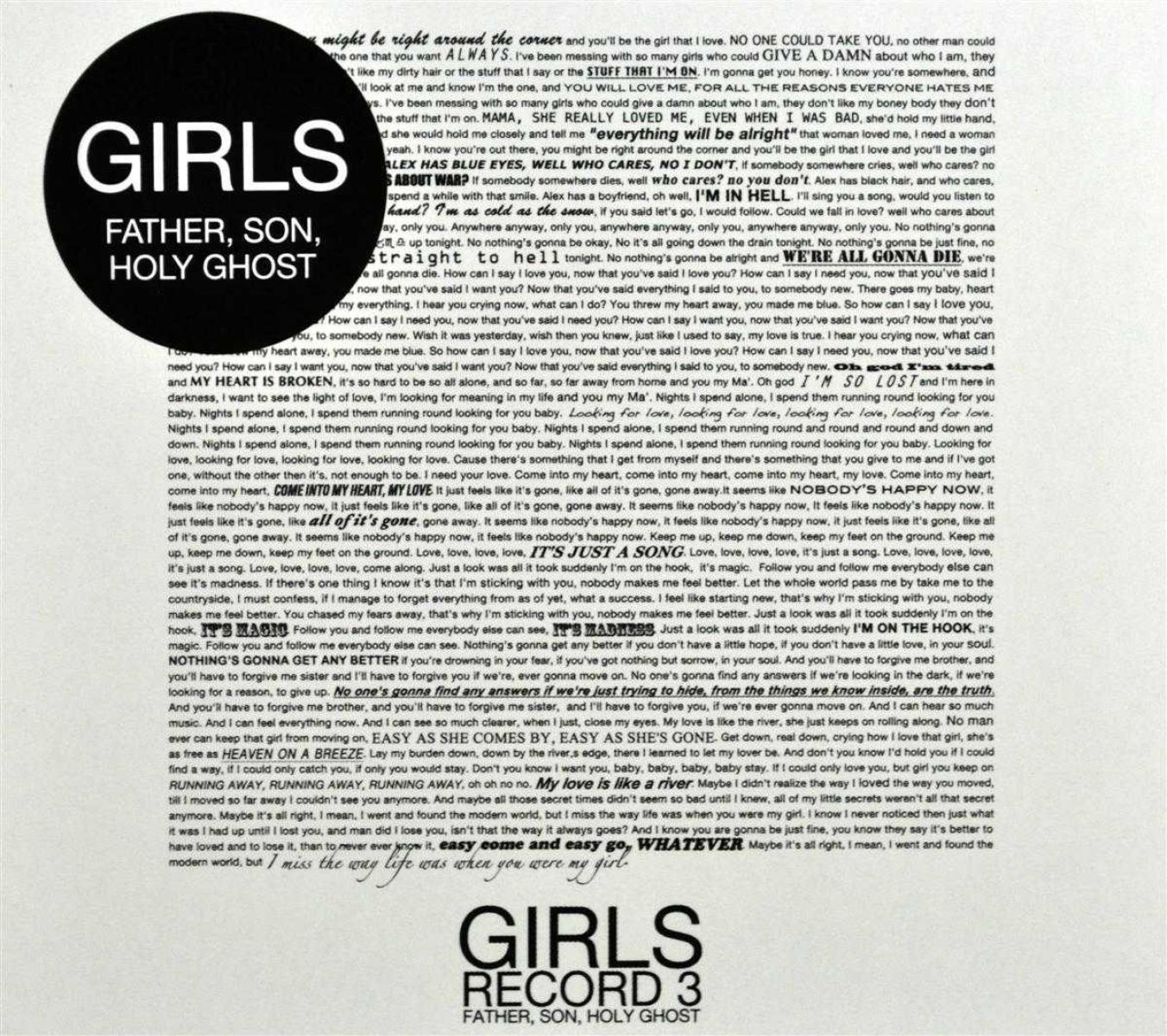 Girls - Father, Son, Holy Ghost