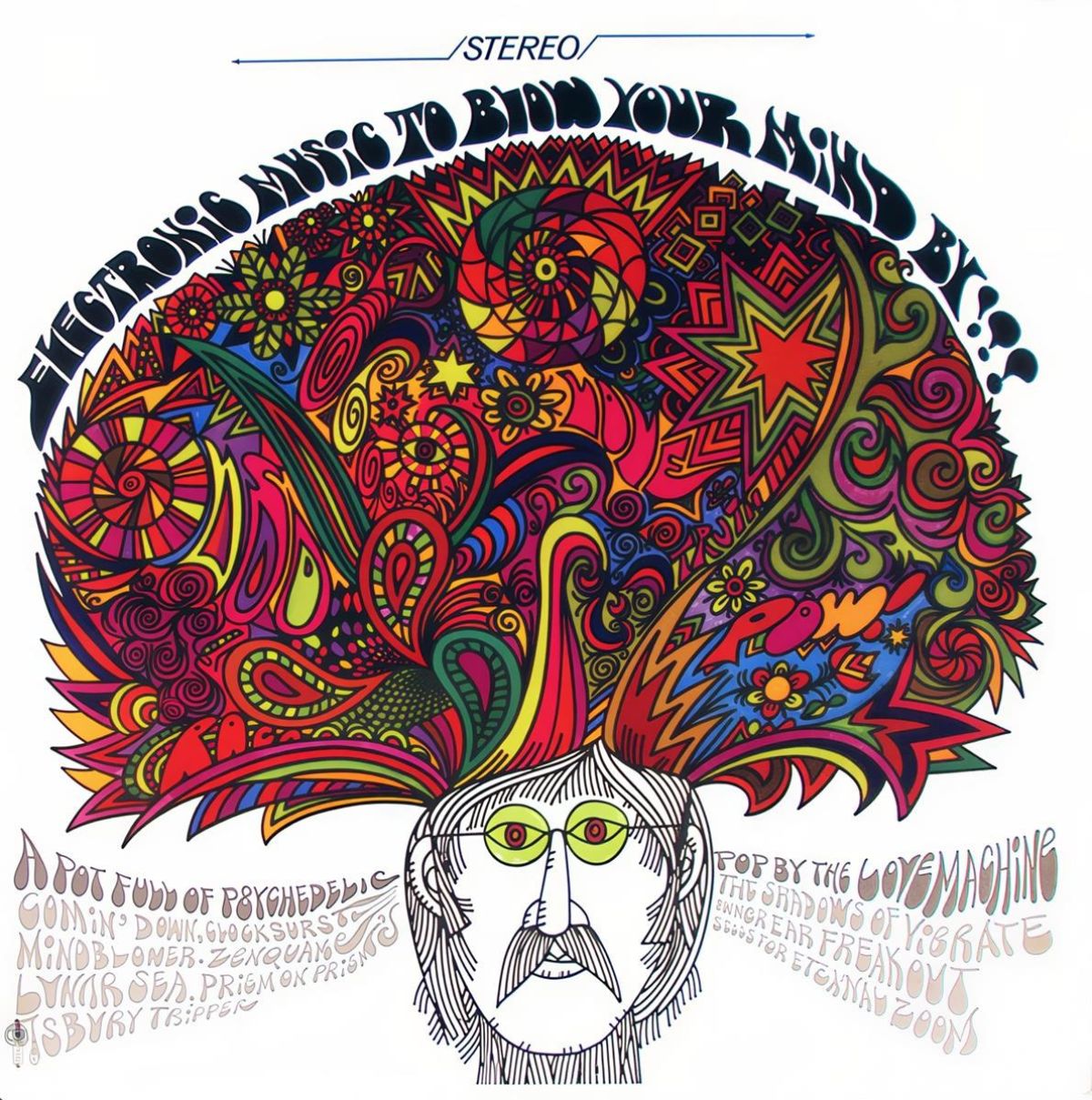 Afbeelding van The Love Machine, Rajput & The Sepoy Mutiny - Electronic Music To Blow Your Mind By!!! / Flower Power Sitar