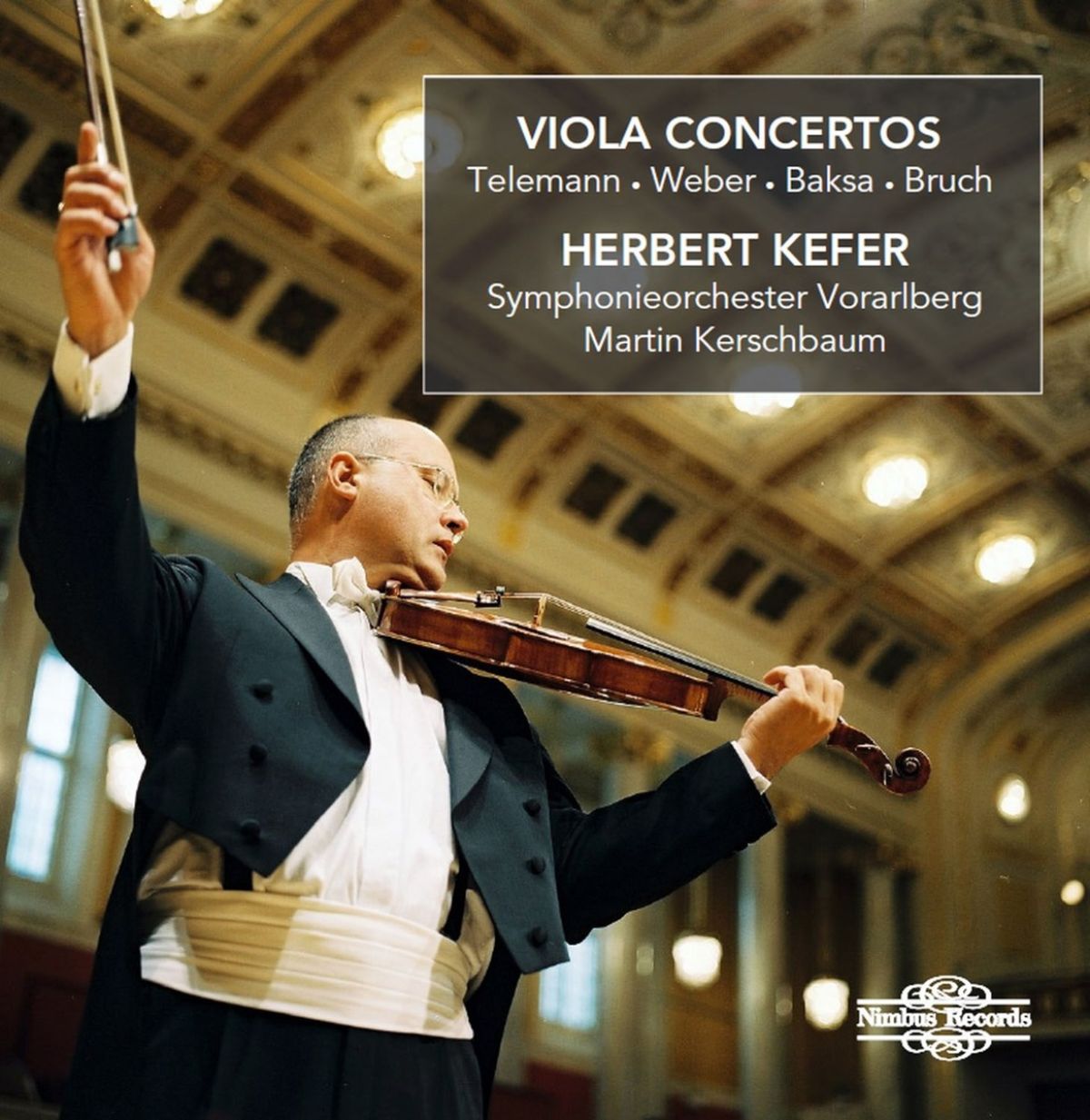 Afbeelding van Herbert Kefer, Symphony Orchestra Vorarlberg - Viola Concertos