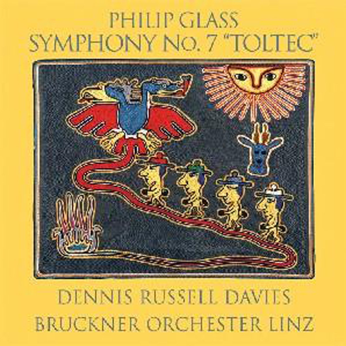 Afbeelding van Bruckner Orchester Linz, Dennis Russell Davies - Glass: Symphony No.7, Toltec