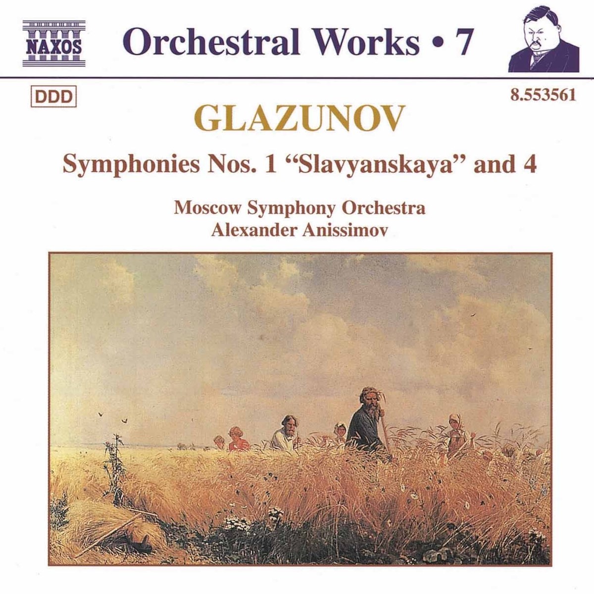 Afbeelding van Moscow Symphony Orchestra, Alexander Anissimov - Glazunov: Orchestral Works 7