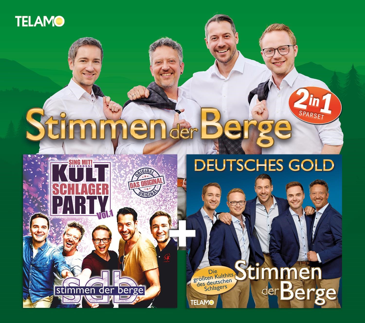 Afbeelding van Stimmen Der Berge - 2 In1: Sing Mit! Die Große Kultschlager Party Vol.1 / Deutsches Gold