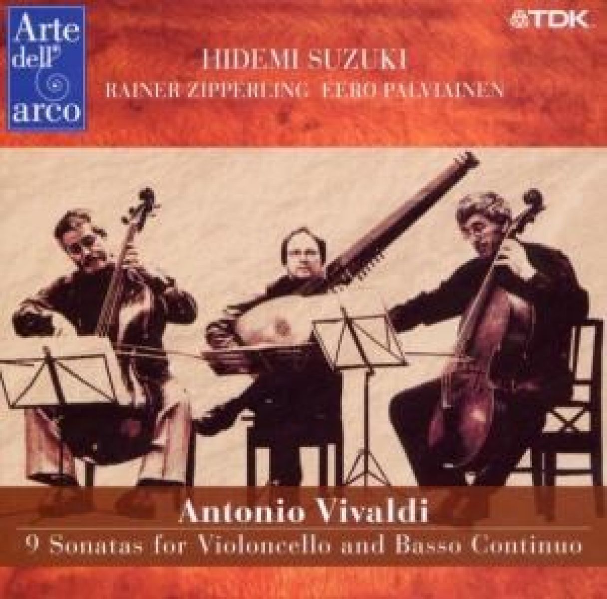 Afbeelding van Hidemi Suzuki, Rainer Zipperling & Markku Palviainen - Vivaldi: 9 Sonatas For Violoncello And Basso Continuo