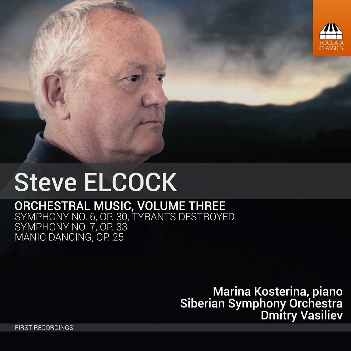 Afbeelding van Marina Kosterina, Siberian Symphony Orchestra, Dmitry Vasiliev - Elcock: Orchestral Music, Volume Three