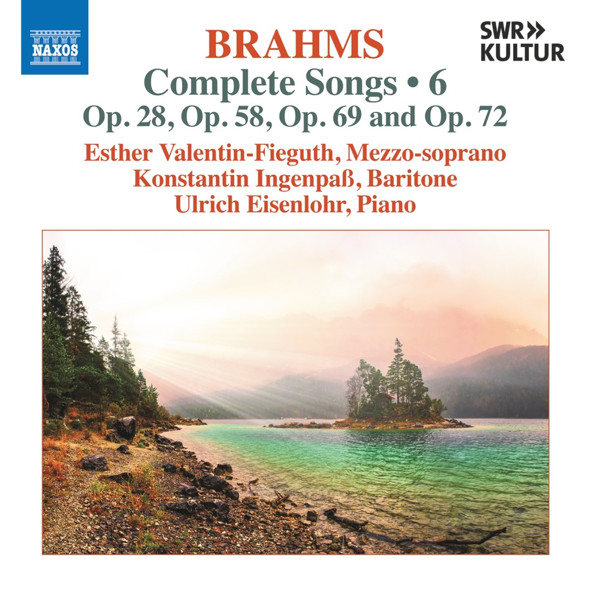 Afbeelding van Esther Valentin-Fieguth, Konstantin Ingenpass & Ulrich Eisenlohr - Brahms: Complete Songs, Vol. 6