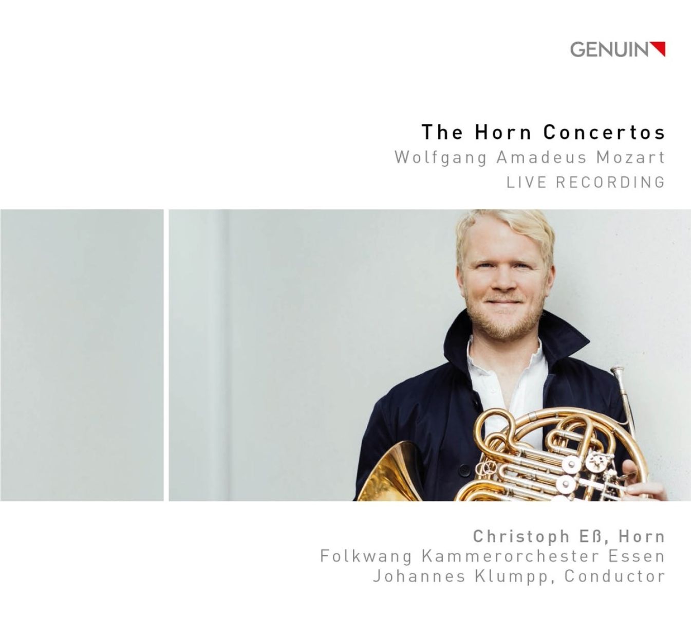 Afbeelding van Das Folkwang-Kammerorchester, Christoph Eß, German Hornsound, Johannes Klumpp - Mozart: The Horn Concertos