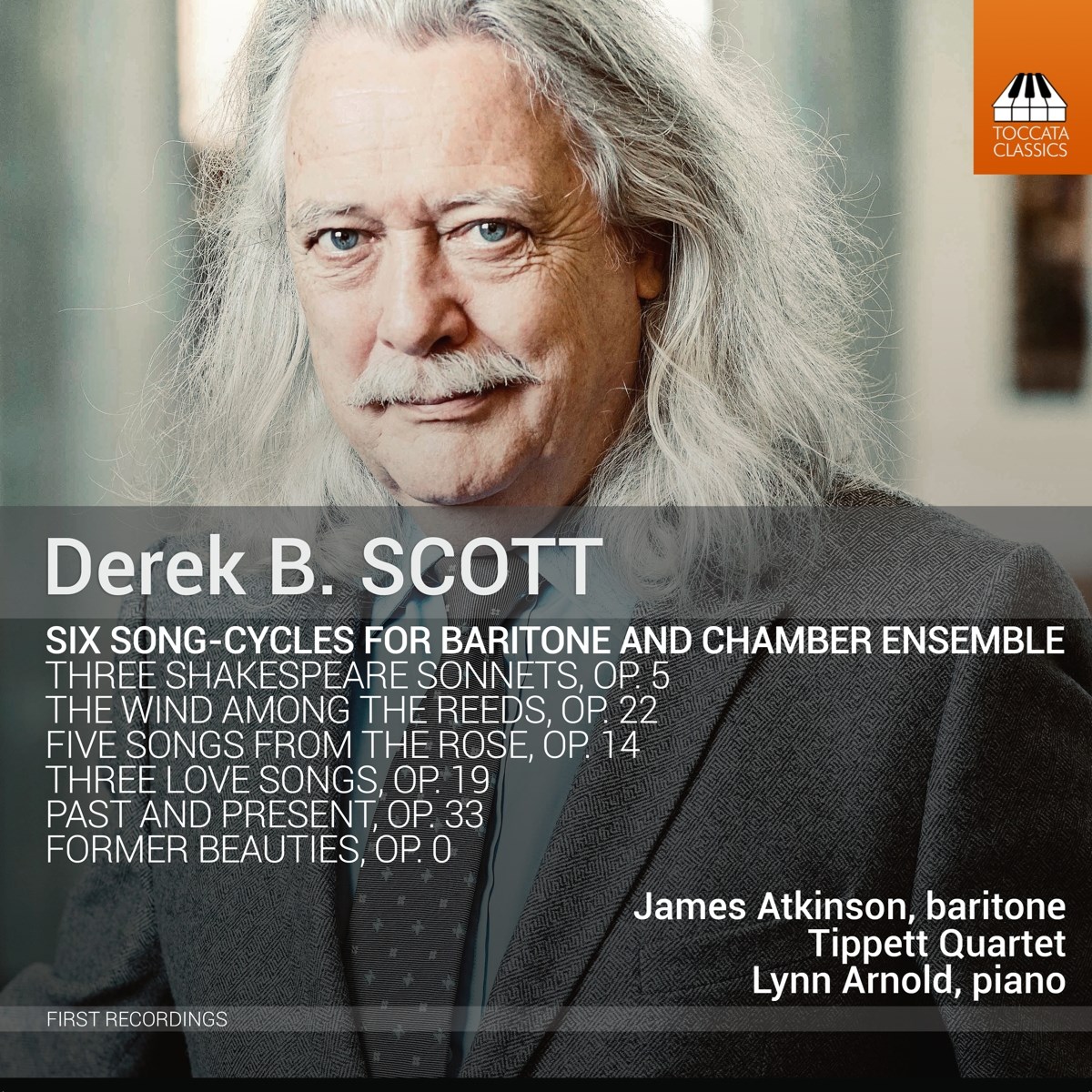 Afbeelding van James Atkinson, Tippett Quartet, Lynn Arnold - Six Song-Cycles For Baritone And Chamber Ensemble