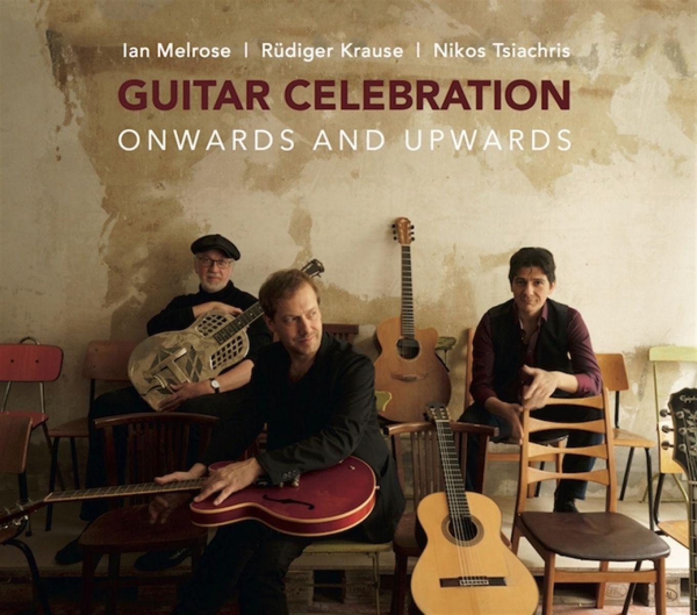 Afbeelding van Ian Melrose, Rüdiger Krause, Nikos Tsiachris - Guitar Celebration - Onwards and Upwards