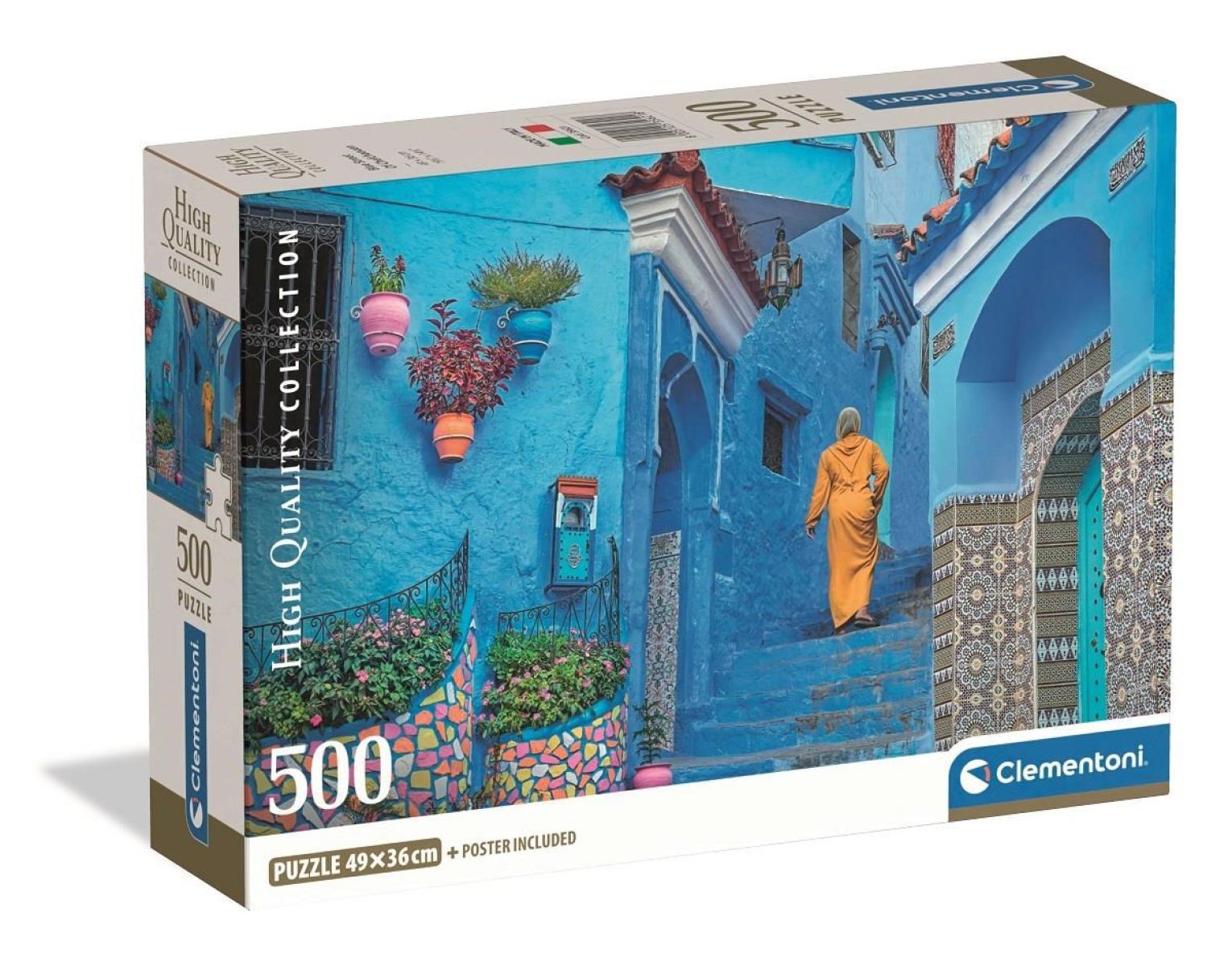 Afbeelding van Blue Street Of Chefchaouen - HQC (Compact Box 500 stukjes)
