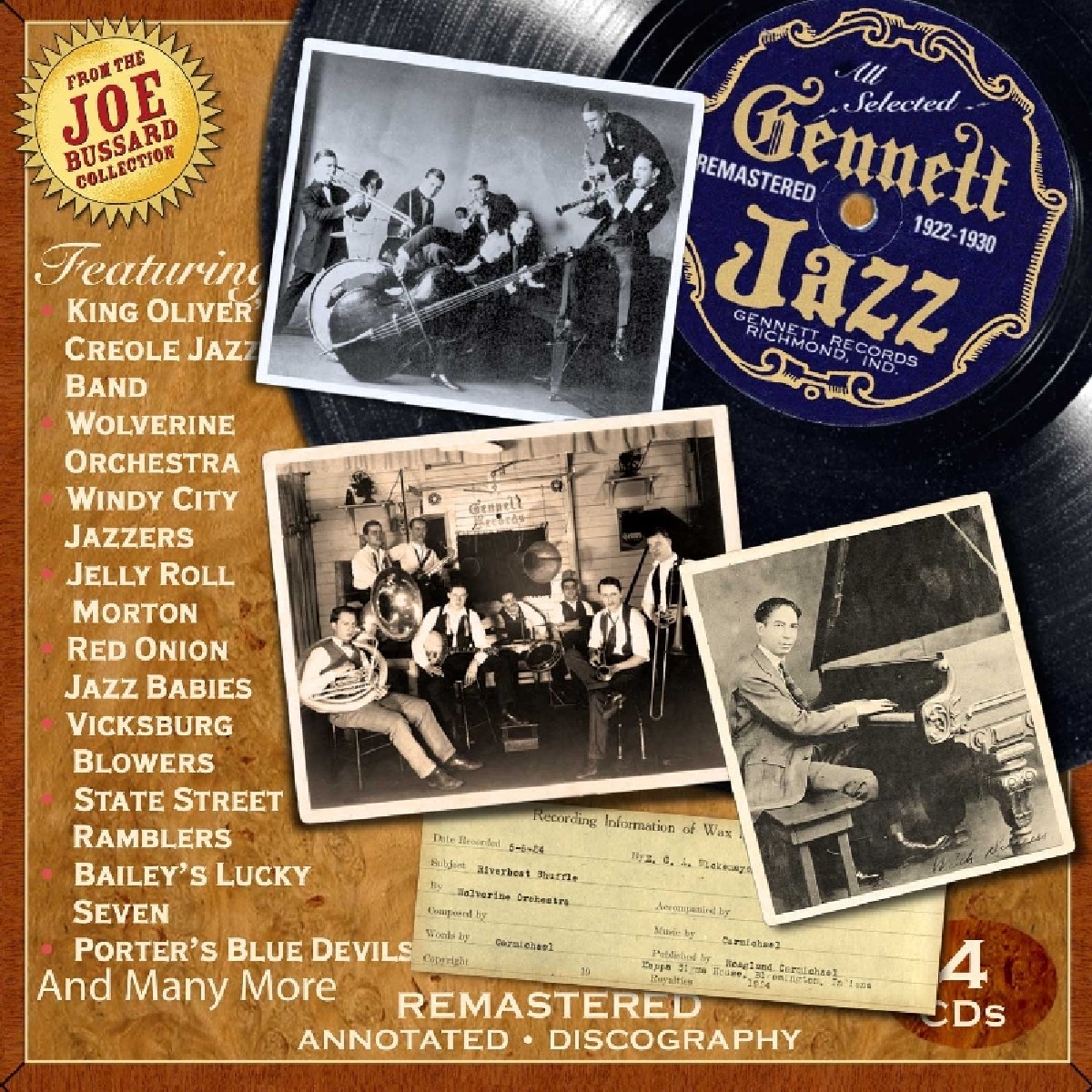 Afbeelding van Various Artists - Gennett Jazz 1922-1930