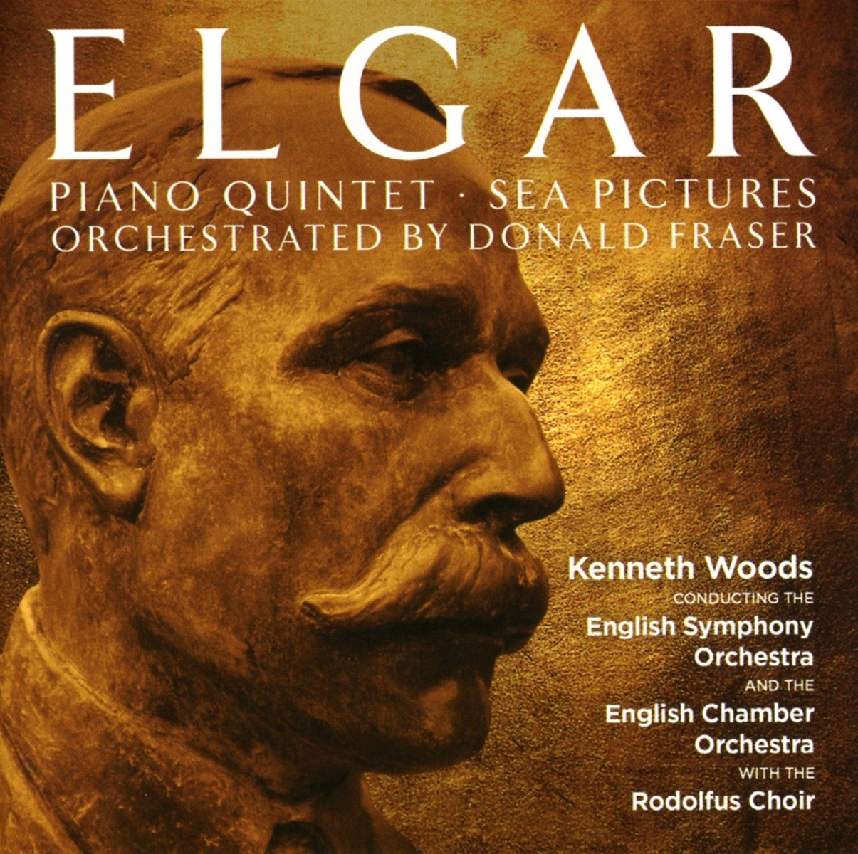 Afbeelding van English Symphony Orchestra, English Chamber Orchestra, The Rodolfus Choir, Kenneth Woods - Elgar: Piano Quintet | Sea Pictures (orchestrated By Donald Fraser)