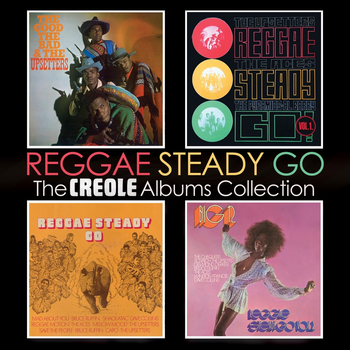 Afbeelding van Various Artists - Reggae Steady Go - The Creole Albums Collection 19