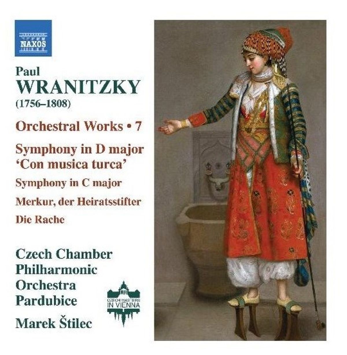 Afbeelding van Czech Chamber Philharmonic Orchestra Pardubice - Wranitzky: Orchestral Works 7