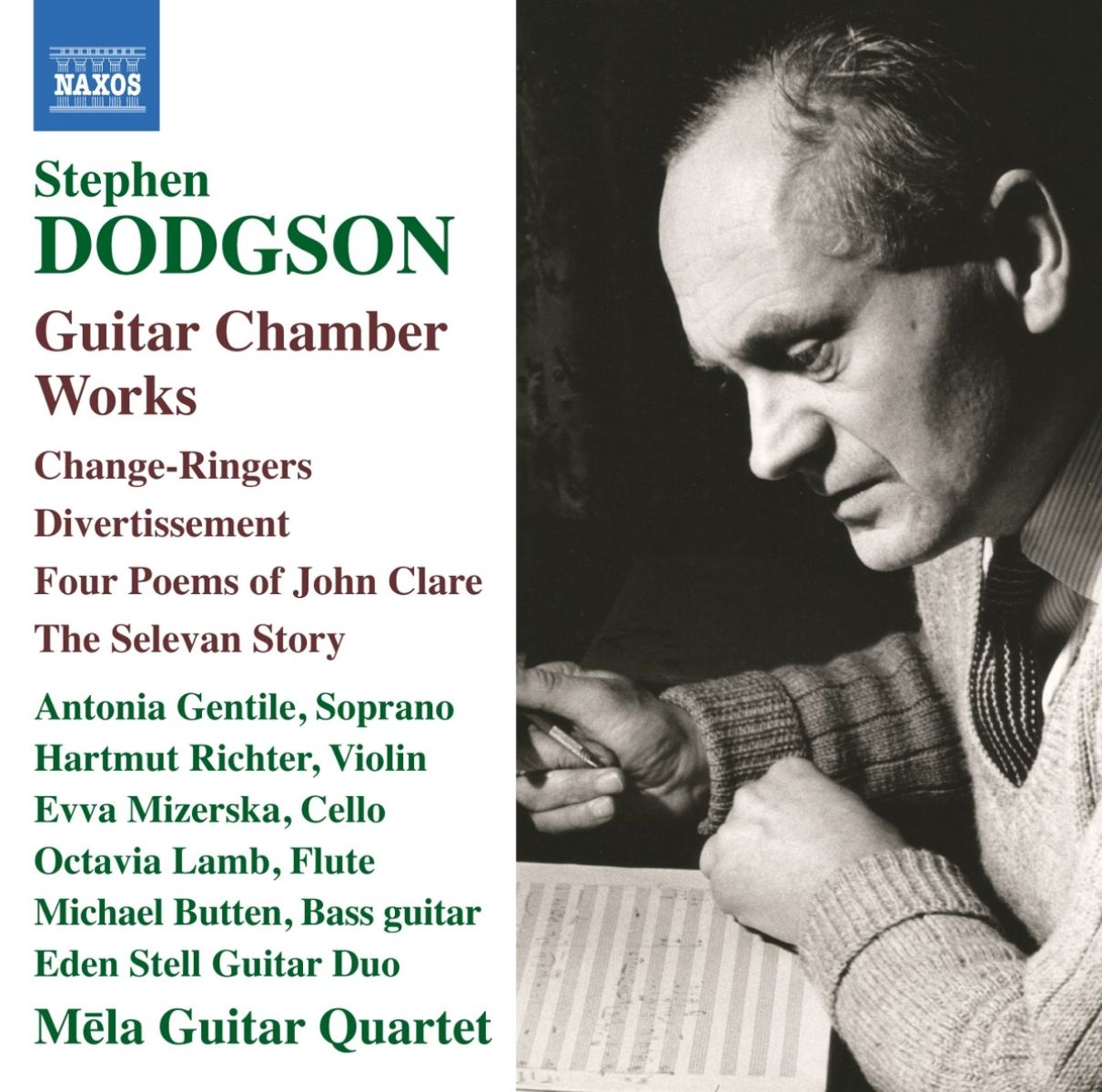 Afbeelding van Antonia Gentile, Hartmut Richter, Evva Mizerska, Octavia Lamb, Michael Butten, Eden Stell Guitar Duo, Mela Guitar Quartet - Stephen Dodgson: Guitar Chamber Works