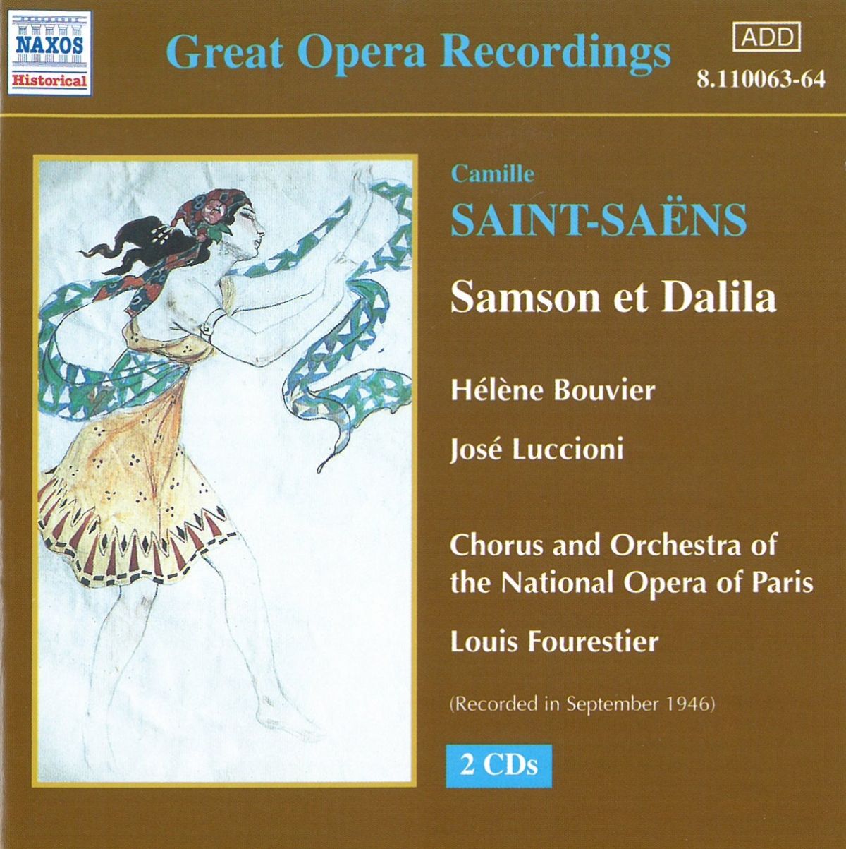 Hélène Bouvier, José Luccioni, National Opera Of Paris, Louis Fourestier - Saint-Saëns: Samson Et Dalila