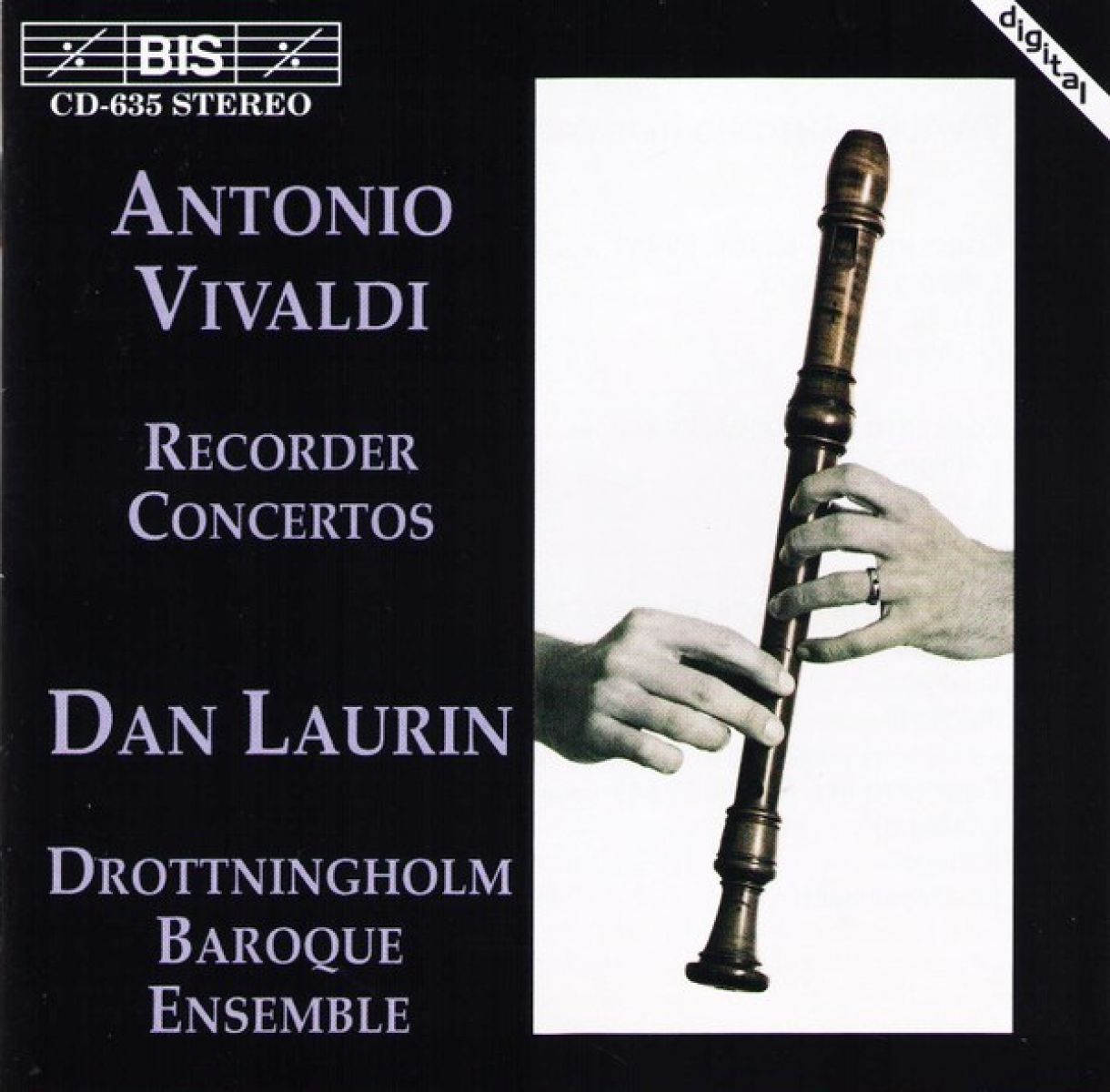 Afbeelding van Drottningholm Baroque Ensemble, Dan Laurin - Vivaldi: Recorder Concertos